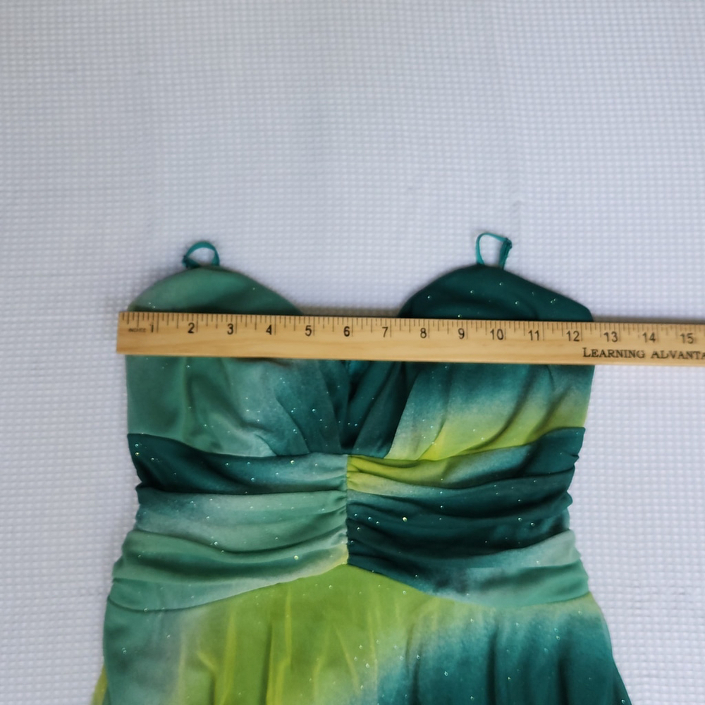 Green Ombre Spaghetti Strap Dress - Picture 7 of 10